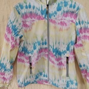 Colorful Tie-Dye Jacket Hawke And Co Women's Size S-M